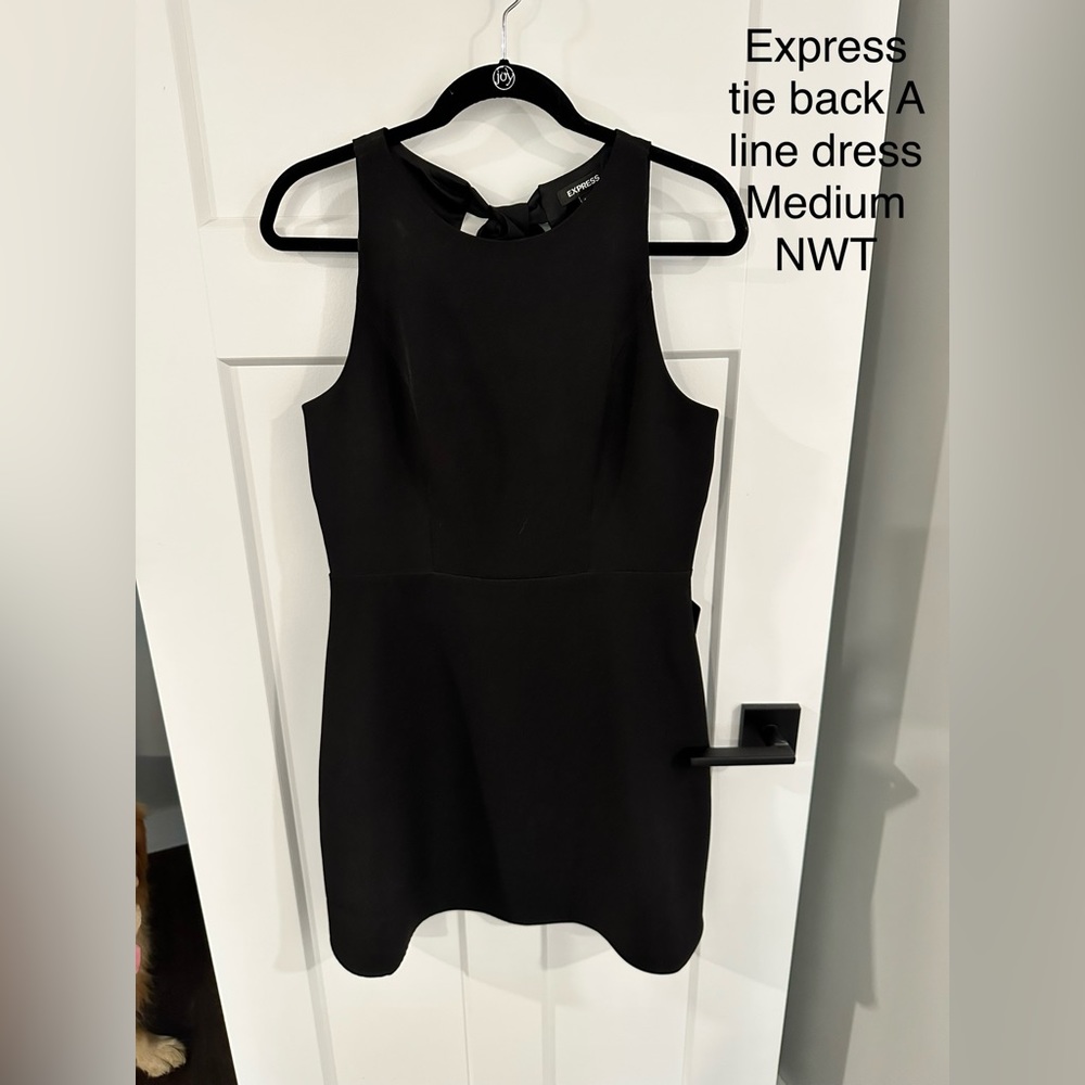 Express Black Tie-back dress